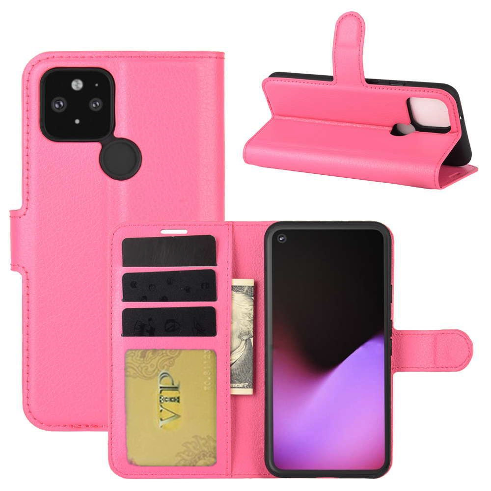 Leather Folio Wallet Case for Google Pixel 5 Leather Folio Wallet Case for Google Pixel 5